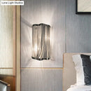 Modern silver finish tassel wall mounted light – living room