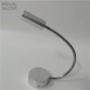 Modern silver flexible led wall lamp bedroom reading sconce