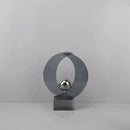 Modern silver geometric crystal sculpture living room decor