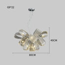 Modern silver glass pinecone led chandelier dining room pendant light