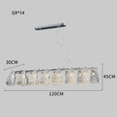 Modern silver glass pinecone led chandelier dining room pendant light
