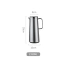 Modern silver glass water pitcher kitchen juice jug with lid