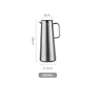 Modern silver glass water pitcher kitchen juice jug with lid
