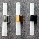 Modern silver gold & black led wall lamp bedroom sconce