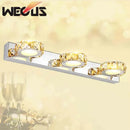 Modern silver & gold decorbites crystal bedroom mirror wall lamps