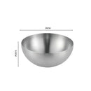 Modern silver & gold stainless steel mixing bowls kitchen set