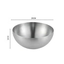 Modern silver & gold stainless steel mixing bowls kitchen set