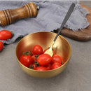 Modern silver & gold stainless steel mixing bowls kitchen set