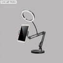 Modern silver led light mobile phone holder – bedroom desk lamp