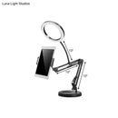 Modern silver led light mobile phone holder – bedroom desk lamp