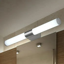 Modern silver led wall light – bathroom chrome sconce
