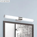 Modern silver led wall light – bathroom chrome sconce
