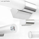Modern silver led wall light – bathroom chrome sconce