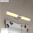Modern silver led wall light – bathroom chrome sconce