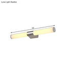 Modern silver led wall light – bathroom chrome sconce