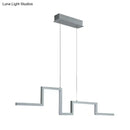 Modern silver linear kitchen island led pendant light