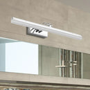 DecorBites™ Linear LED Vanity Light with Acrylic Shade in Warm/White, Silver Finish, 19"/23" Width