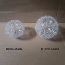 Modern silver mesh decorbites glass lampshade living room light cover