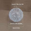 Modern silver mesh decorbites glass lampshade living room light cover