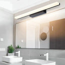 Modern silver minimalist vanity wall light for bathroom