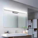 Modern silver minimalist vanity wall light for bathroom