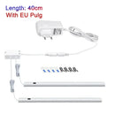 Modern silver rectangular led cabinet light with hand sweep switch kitchen