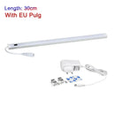 Modern silver rectangular led cabinet light with hand sweep switch kitchen