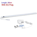 Modern silver rectangular led cabinet light with hand sweep switch kitchen