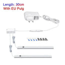 Modern silver rectangular led cabinet light with hand sweep switch kitchen