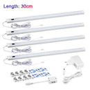 Modern silver rectangular led cabinet light with hand sweep switch kitchen