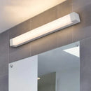 Modern silver rectangular led vanity light flush mount bathroom sconce