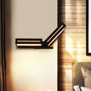 DecorBites™ Modern Acrylic Rectangle Wall Mounted Light for Bedroom - Black/White Sconce Light