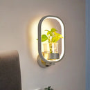 Silver Wall Light Planter