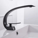 Modern silver waterfall basin faucet bathroom single handle tap