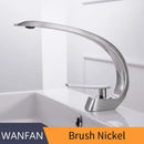 Modern silver waterfall basin faucet bathroom single handle tap