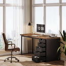 Modern Simple Computer Desk with Reversible Drawers for Space Saving