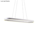 Modern simplicity ellipse led island pendant kitchen ceiling light
