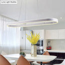 Modern simplicity ellipse led island pendant kitchen ceiling light