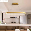 Modern simplicity ellipse led island pendant kitchen ceiling light