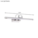 DecorBites™ Modern Slender Chrome LED Wall Lamp with Dual Arm for Shower Room - Warm/White Lighting