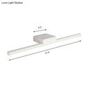 Modern slim white led light fixture bathroom warm light sconce