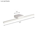 Modern slim white led light fixture bathroom warm light sconce