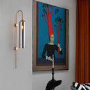 DecorBites™ Modern Cylindrical Wall Sconce - Smoke Gray Glass - 1 Bulb - Living Room Lighting Fixture