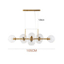 Modern smoked glass ball pendant lights for dining room