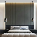 Modern smoked glass led chandelier for dining room
