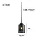 Modern smoked glass led chandelier for dining room