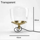 Modern smoked glass table lamp bedroom led desk light