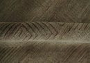 Modern Solid Olive Geometrical Pattern Contemporary Handloom 5x7 wool and Art silk Area Rug