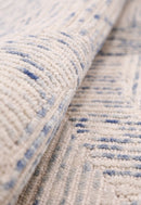 Modern Speckled stripes Ivory Hand Tufted 5x8 Wool Area Rug