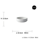 Modern speckled white ceramic dinner plate set dining room tableware